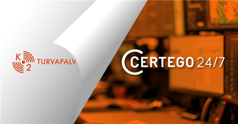 CERTEGO 24/7 – luonnollinen jatkumo K2 Turvapalveluille